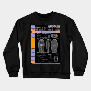 Computer Readout Showing Landing Party Discrete Pew-Pew Crewneck Sweatshirt